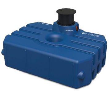 Ondergrondse regenwatertank 3000 liter inclusief schacht voor regenwateropslag in de tuin