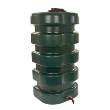 Regenton 200 liter groen inclusief kraan en muurbevestiging